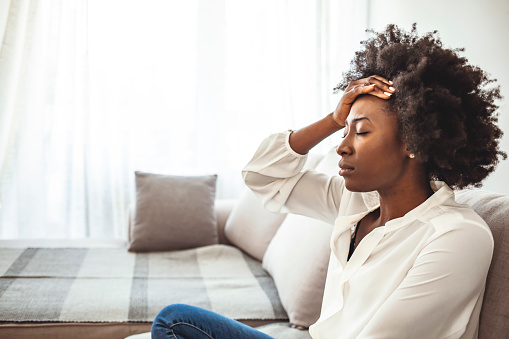 Shiatsu, une femme fatiguée